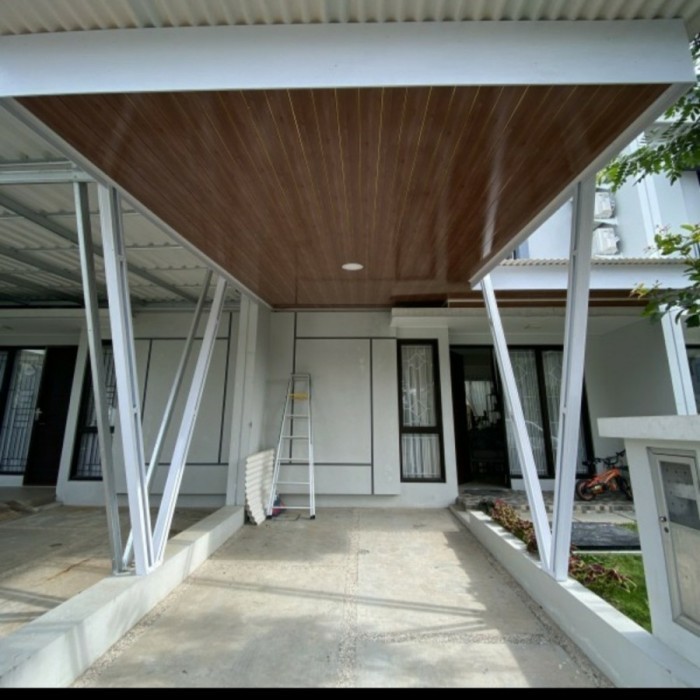 KANOPI ALDERON DAN PLAFON PVC TERPASANG putih glossy - baja ringan, putih glossy