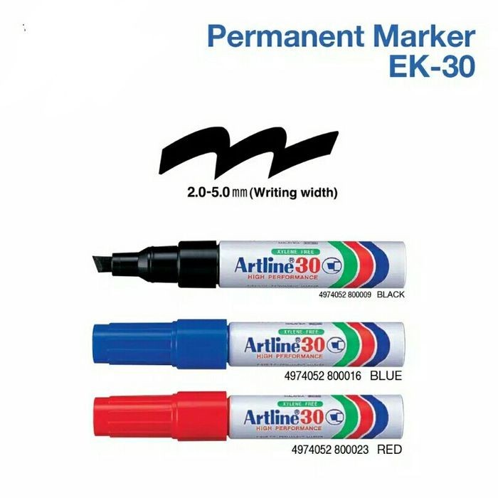 

SPIDOL PERMANENT MARKER ARTLINE EK-30 - Hitam