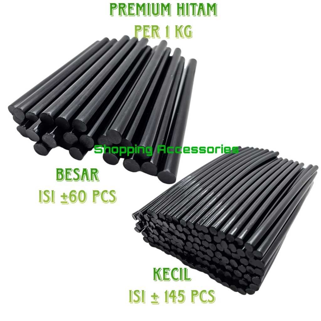 YV55S Lem Lilin / Lem Bakar HITAM / Lem Hitam / Lem Hitam Ajaib /  isi Glue Gun Hitam -+ 1kg