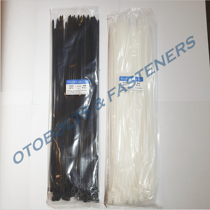 

⭐BISA COD⭐ Kabel Ties / Insulock / Insulok / Cable Ties 4.8 x 400mm 40cm 100pcs Putih