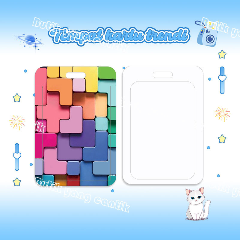 

ID Card Holder, Tempat kartu persegi warna warni yang modis, cocok untuk kantor/sekolah, kartu pelajar/kartu transportasi, kartu akses, KTP, Flazz, kartu kredit elektronik dan uang elektronik.