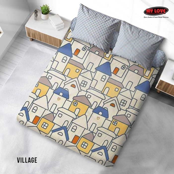 SPREI MY LOVE QUEEN 160x200 Tebal 30cm Village