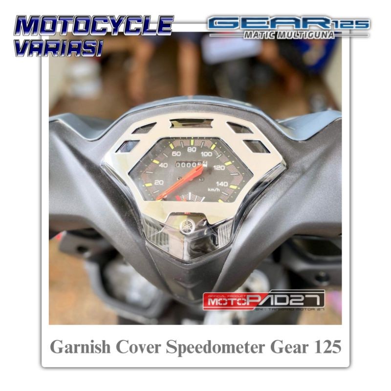 Garnish Cover Speedometer Yamaha Gear 125 Cover Spidometer Yamaha Gear 2022 aksesoris motor yamaha g
