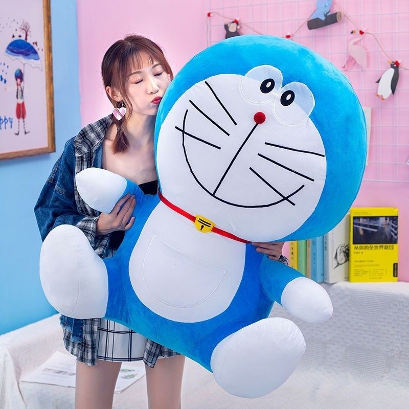 BONEKA DORAEMON JUMBO 1 Meter GIANT untuk kado ulang tahun anak pacar teman laki perempuan pria wani