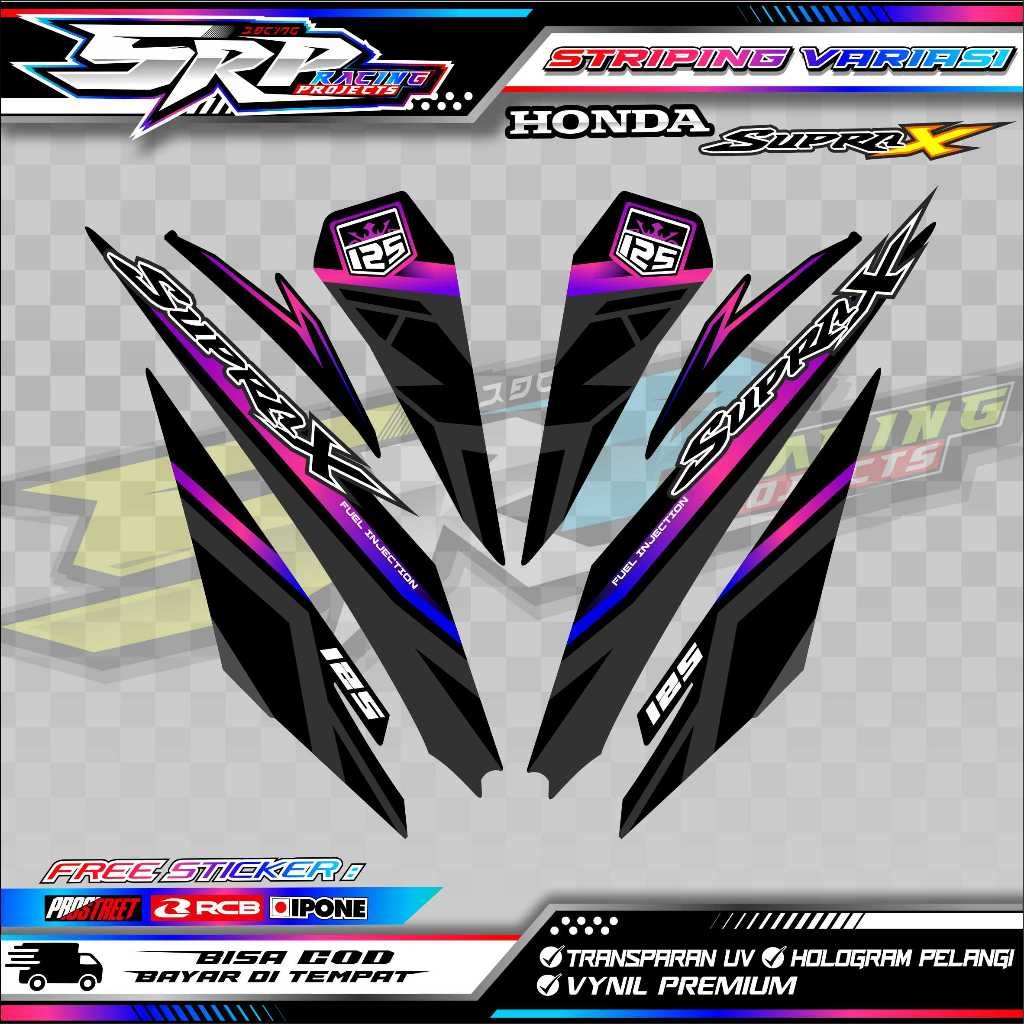STRIPING VARIASI SUPRA X 125 STICKER LIST SUPRA X 125