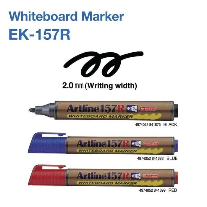 

Spidol Artline EK-157R Whiteboard Marker - Hitam