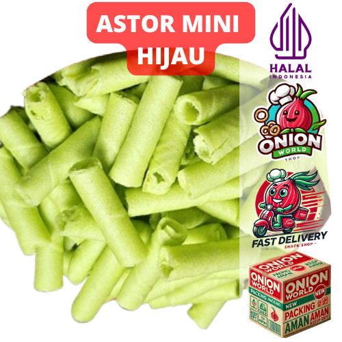 

UWD ASTOR MINI HIJAU 500g Astor Barcelona Aneka Rasa Cemilan Astor Kiloan Cemilan Makanan Ringan Vira