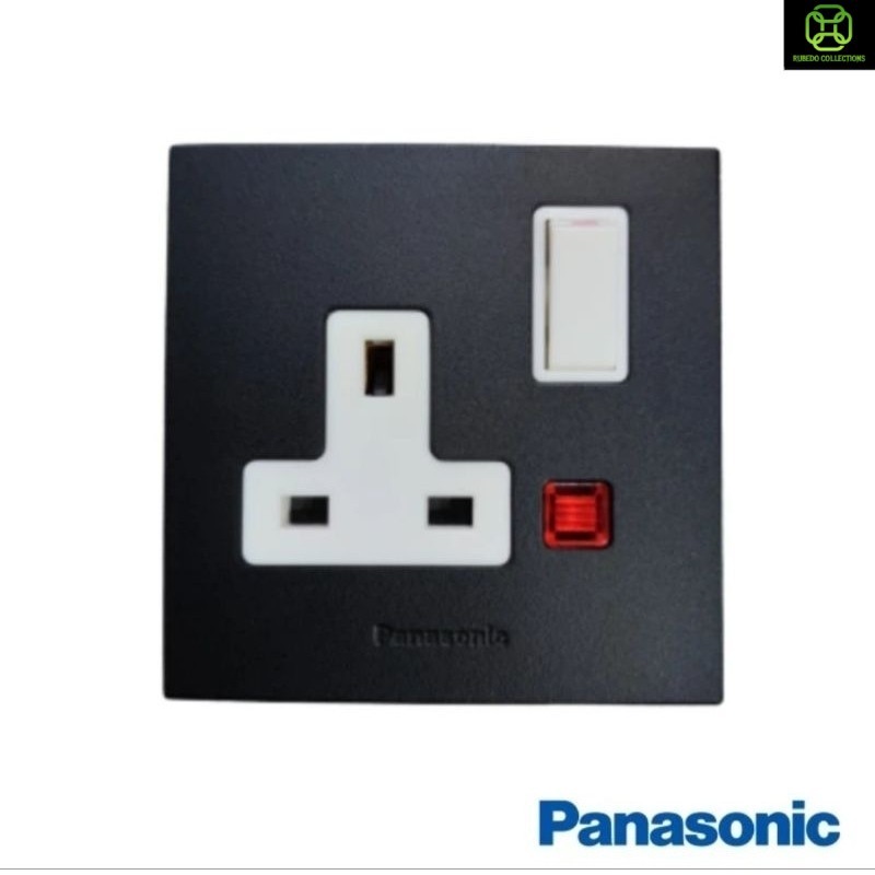 PANASONIC Stop Kontak AC Hitam WBSJ1214B