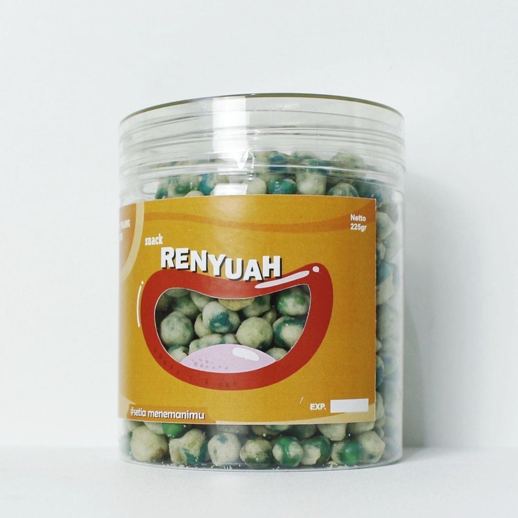 

Snack Ruenyah Kacang Polong Asin Gurih Camilan Makanan Ringan Netto 225gr