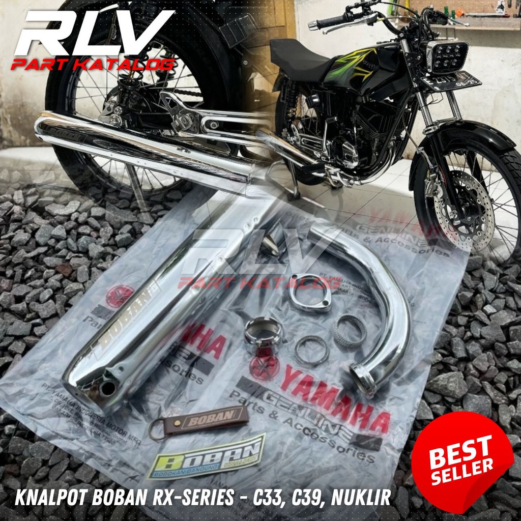 Boban Fullset Nuklir C33 C39 Knalpot Rx King Original Boban Knalpot