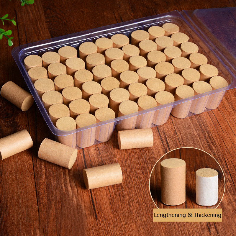 

SHARE HO 50:1 Gold Moxa Stick Lengthening Thickening Chinese Herb Moxibustion Meridian Heat Therapy Burner Pure Wormwood 54pcs