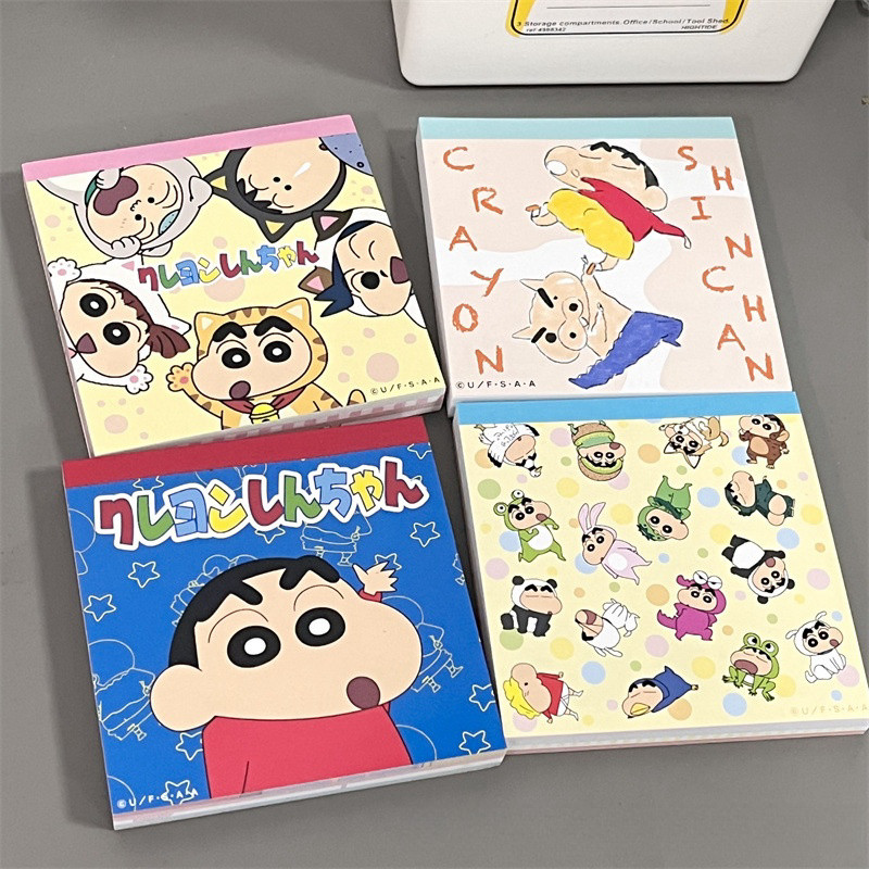 

Cartoon Crayon Shinchan Pocket Memo Pad Tearable Non-Sticky Thickened Memo Pad Variety Of Patterns Student Stationery Whole