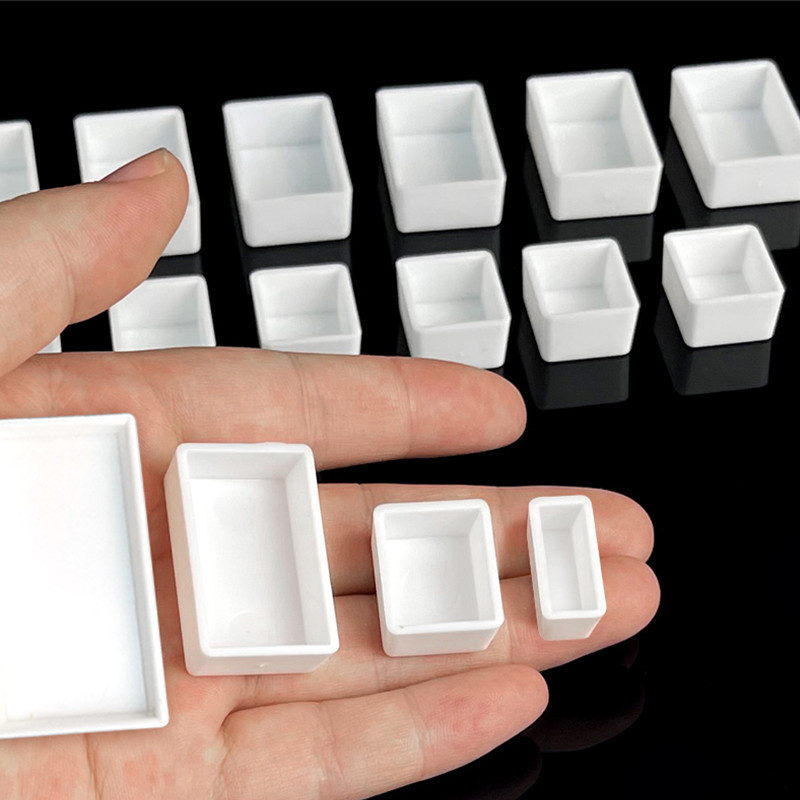 

100PCS 1ml/2ml Plastic Empty Watercolor Half Paint Pans for Children Artist Student Beginners Painting Drawing Palette Paint Box
