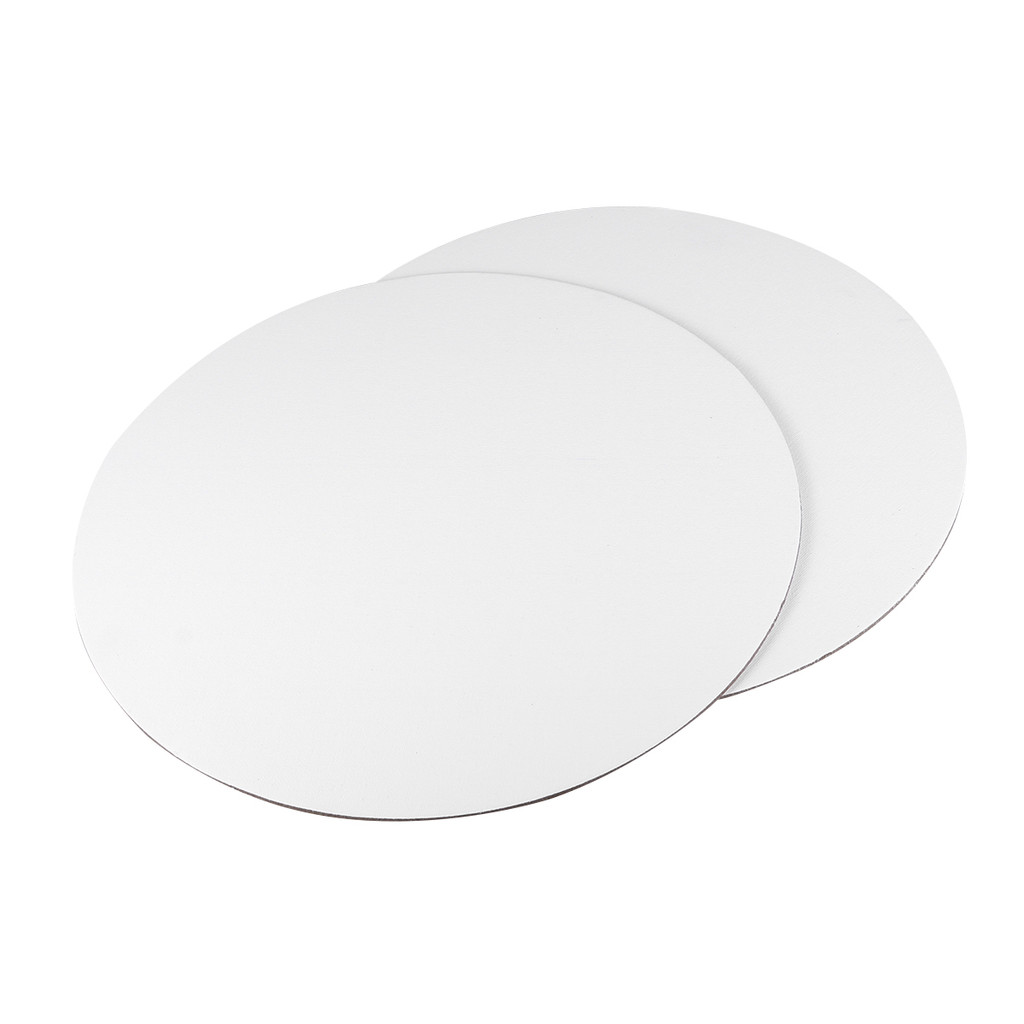 

6PCS 25CM Round Canvas Drawing Board Premium Painting Board Artist Round Shape Canvas Board Oil Paint Canvas Sketchpad (Whit
