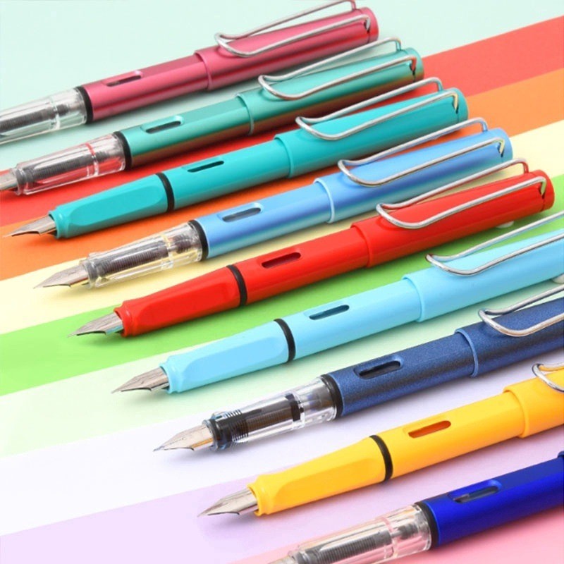 

[DOTDING] Set Pena Tinta Tergantikan Premium - Nib Stainless Steel & Tinta Halus Anti Bocor, Cocok untuk Tugas Sekolah/Kantor L035