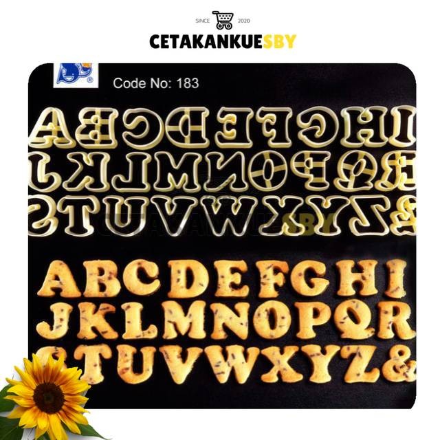(CKS) Cutter Huruf Malaysia Cetakan Huruf Plastik Puding Cokies Kue Kering