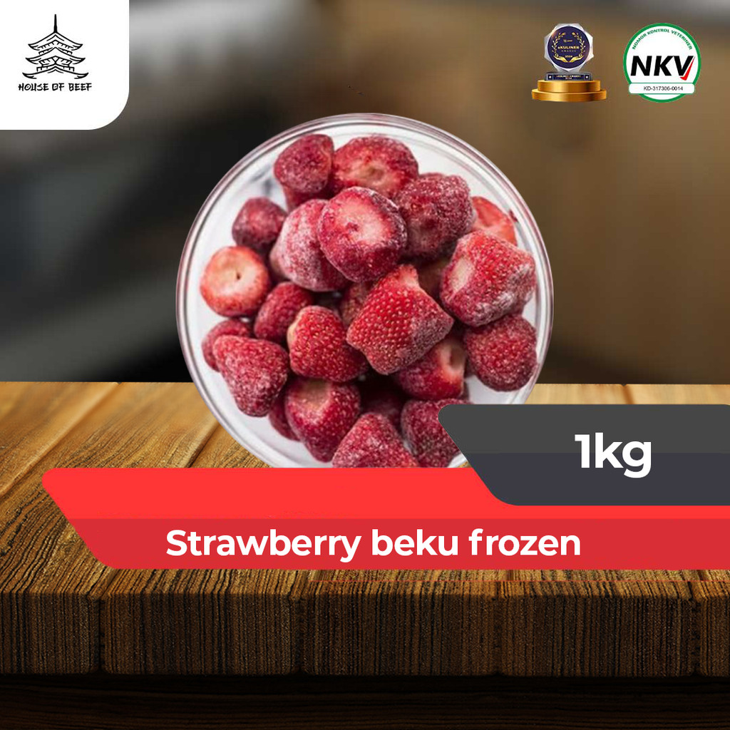 

strawberry beku frozen ukuran 1kg