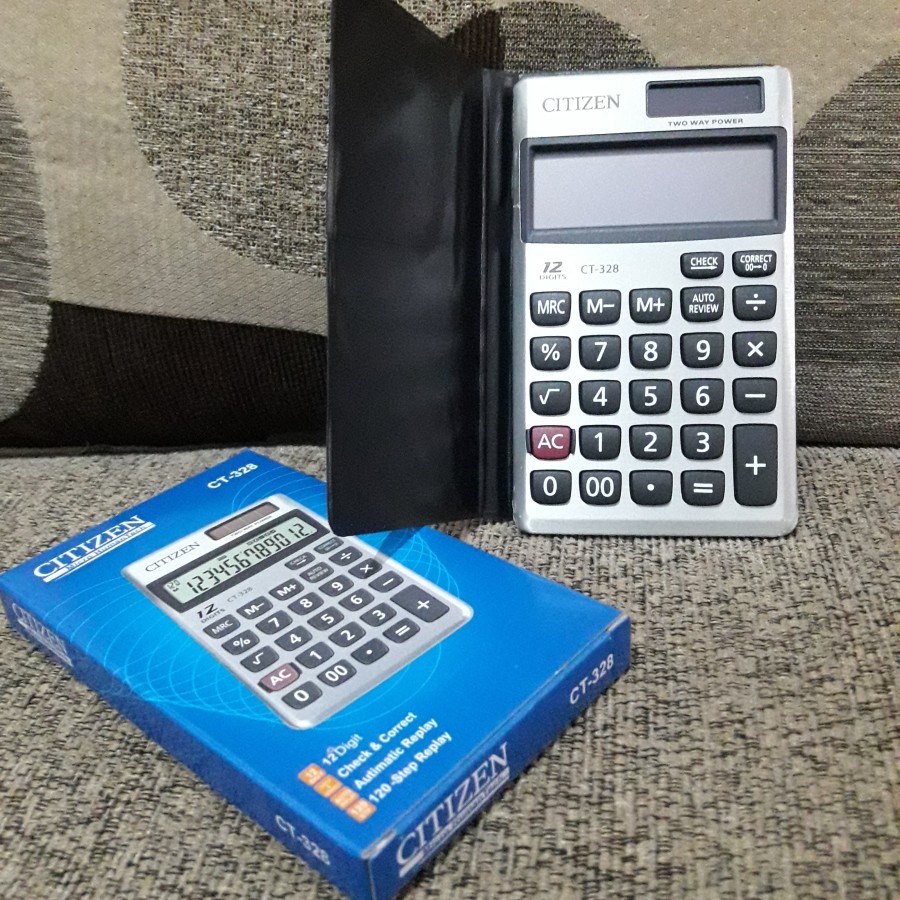 

KALKULATOR SAKU CITIZEN CT-328 12 Digits - Calculator Pocket CT328 Cod