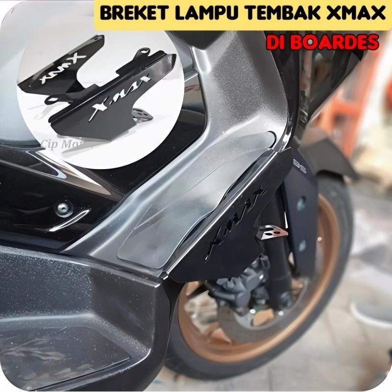 Breket Dudukan Lampu XMAX 250 model Brixton Brixxton Bukan Tubular Crashbar Xmax aksesories motor