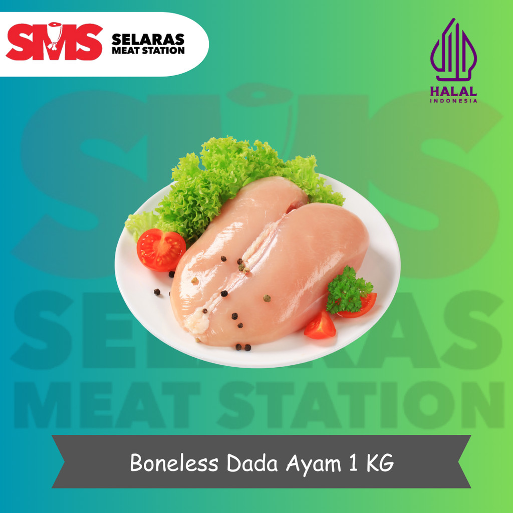 

Fillet Dada Ayam Segar 1 KG Boneless Dada Chicken Breast FRESH HALAL - Selarasmeatshop