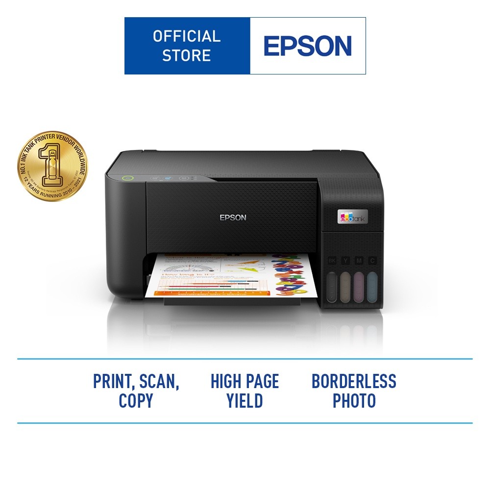 Printer Epson L3210 All In One - Print Scan Copy Pengganti Epson L3110 Printer Eco Tank Printer Mult