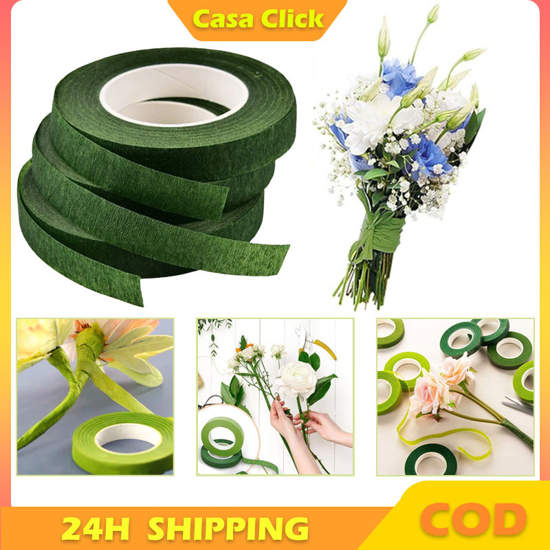 

Flower Tape / Floral Tape/ Green Tape / Solatip Daun / Solatip Bunga 1.2 cm x 30 m