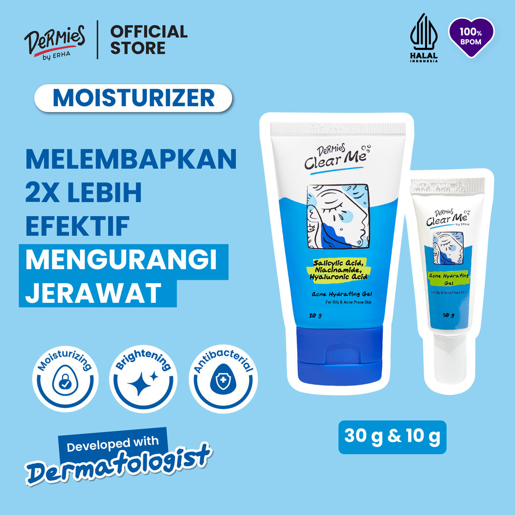 [GIMMICK] DERMIES Clear Me Acne Hydrating Gel for Oily & Acne Prone Skin 10g