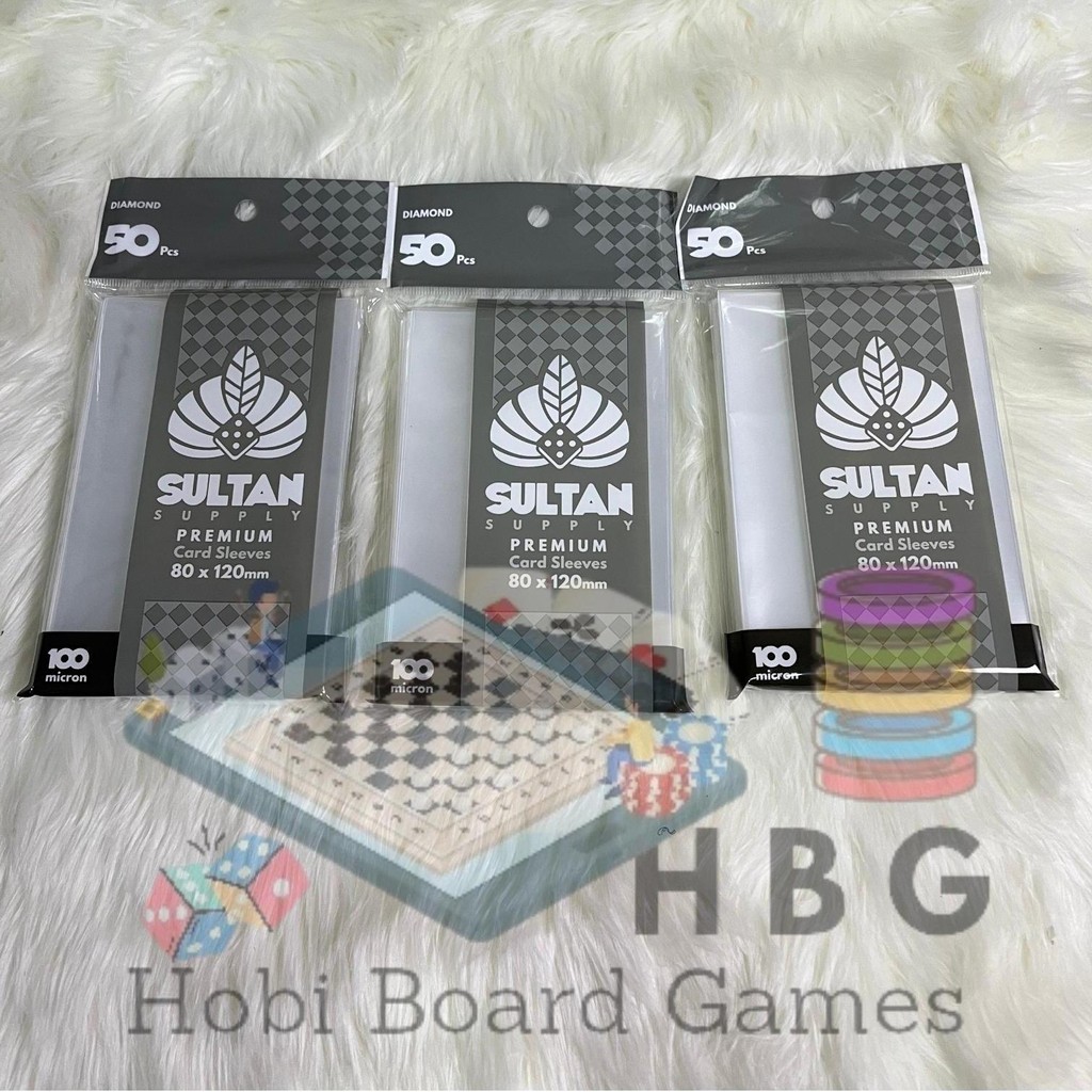 

Sultan Supply 100Micron 80x120mm Premium Card sleeves (Diamond)