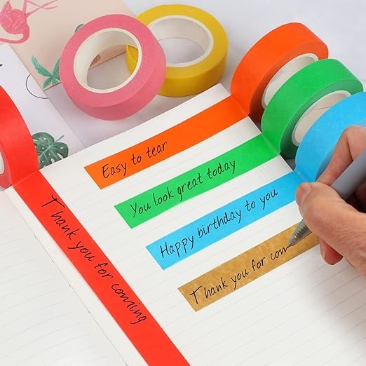 

15M Colored Masking Tape Painting Painters Tape for Artist Decorators Indoor Decorating Crafts Spraying Adhesive Paint Tape