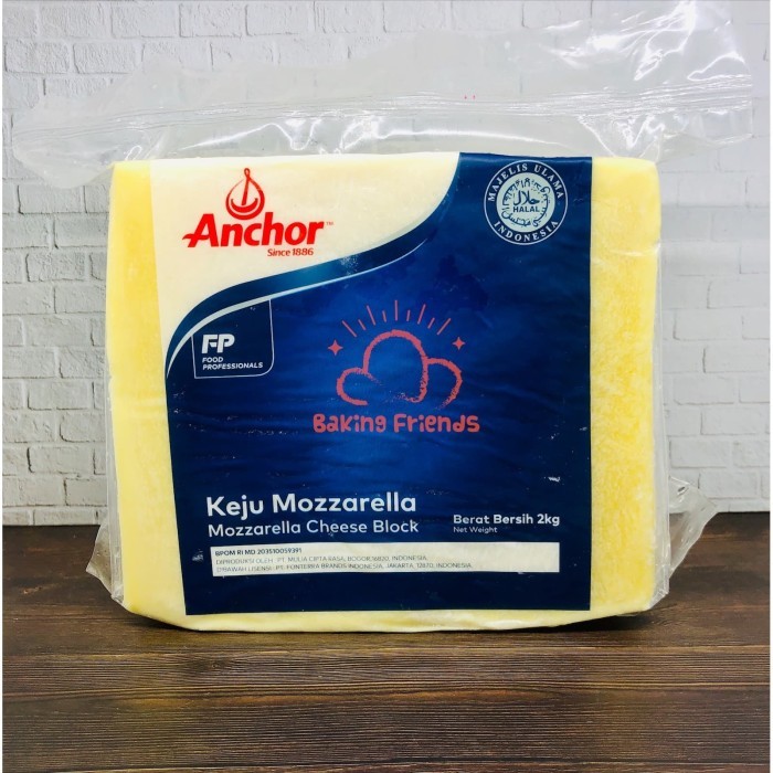 

REPACK! Anchor Mozzarella Cheese 1KG / Keju Mozzarella