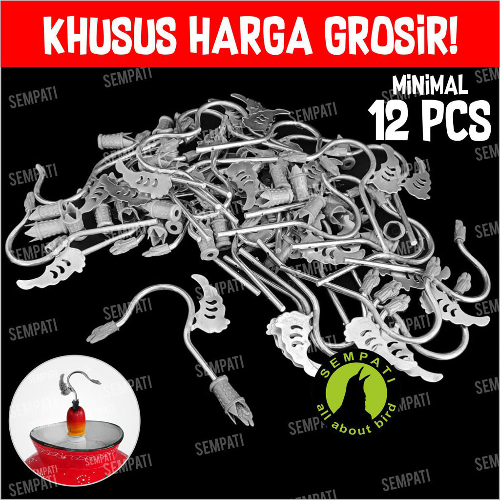 SEMPATI KHUSUS GROSIR GANTUNGAN SANGKAR PERKUTUT BESI MOTIF KIPAS GANTUNGAN CANTOLAN SANGKAR KANDANG