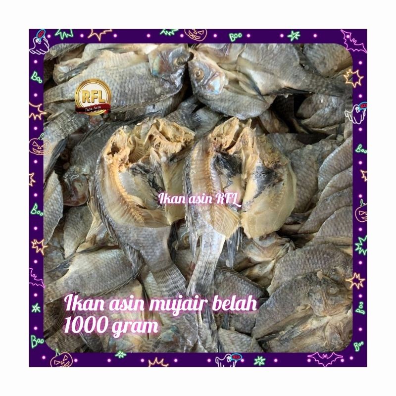

PREMIUM Ikan Asin Mujair Belah Super 1000 Gram