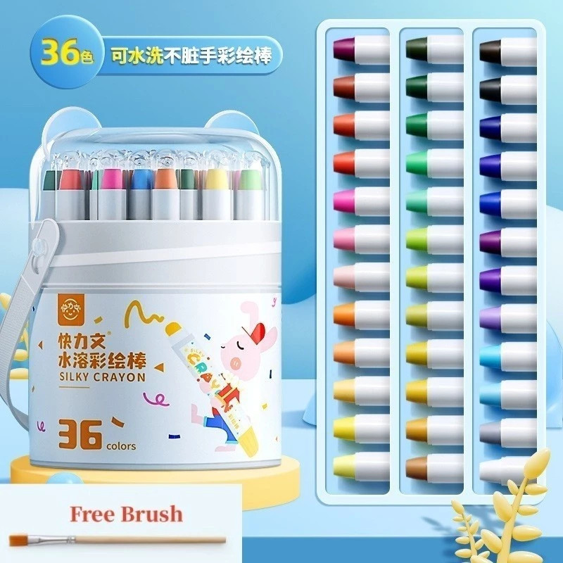 

Crayon Putar Washable 36/48 Color Crayon for Kids Tidak Beracun Yang Dapat Dicuci Seni Gambar Pastel Minyak Crayon