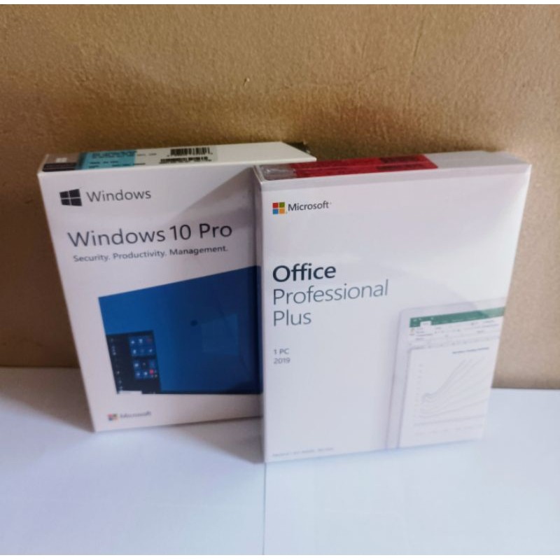 Paket Windows 10 Pro Retail dan Office Home and Student 2019