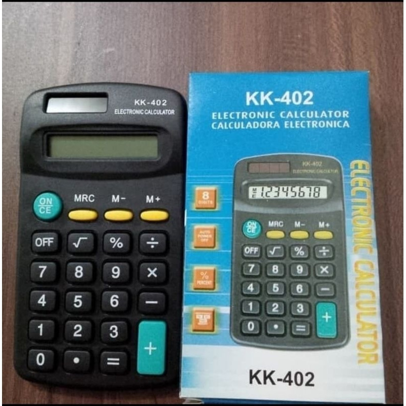 

Kalkulator Mini Kincizen KC-402 - 8 Digit, Auto Power Off, Persen, Ringkas, Mudah Dibawa untuk Sekolah, Kerja, Rumah