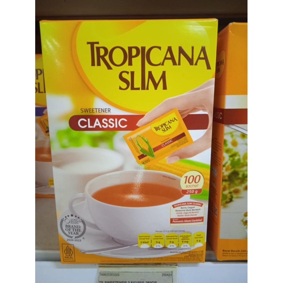 

TROPICANA SLIM SWEETENER CLASSIC 250gr