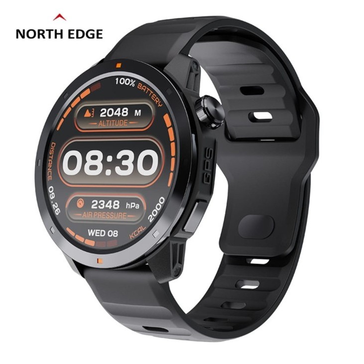 "V.NLN" -  PASTI READY NORTH EDGE X-TREK 2 Jam Tangan Pria Smart Watch Layar AMOLED GPS Barometer Ko