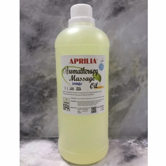 aprilia aromatherapy massage oil 1liter lavender / minyak urut