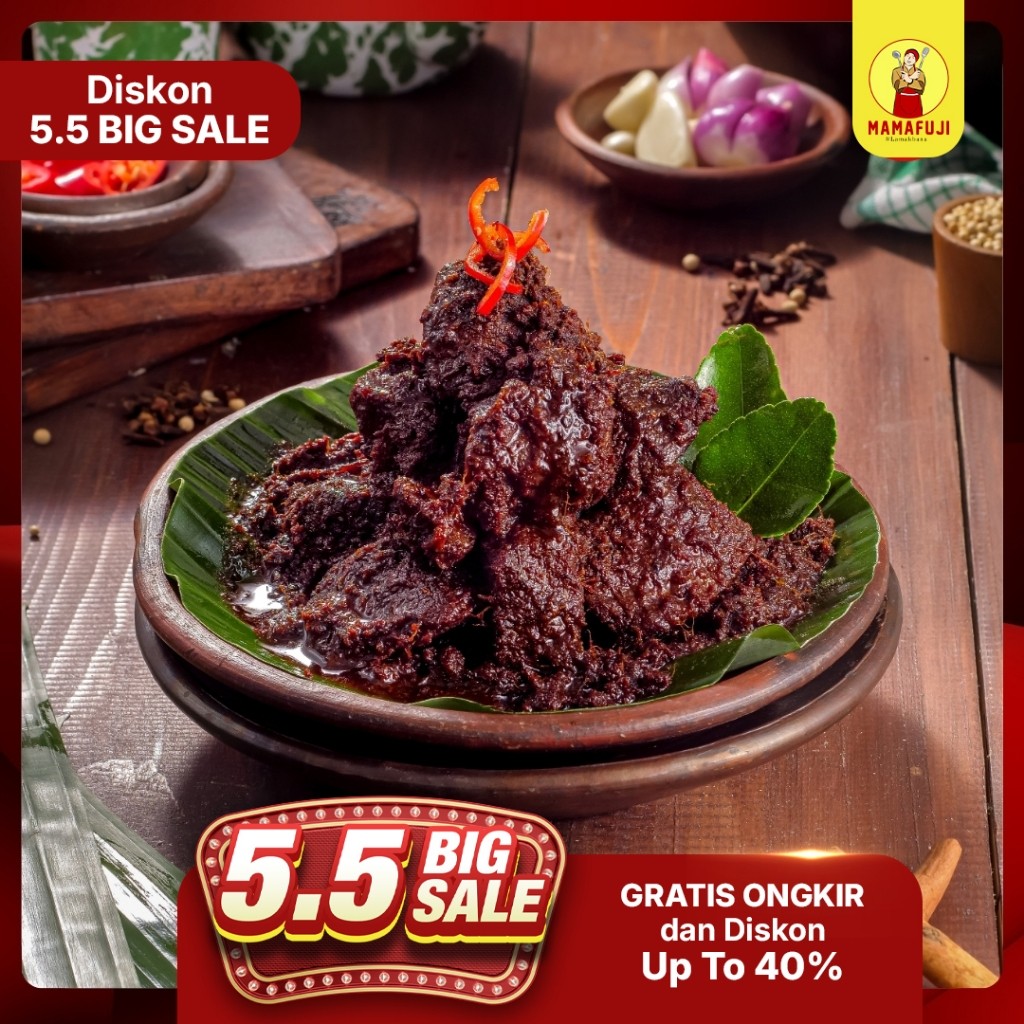 

Mamafuji - Rendang Daging 350gr (Mini Size)