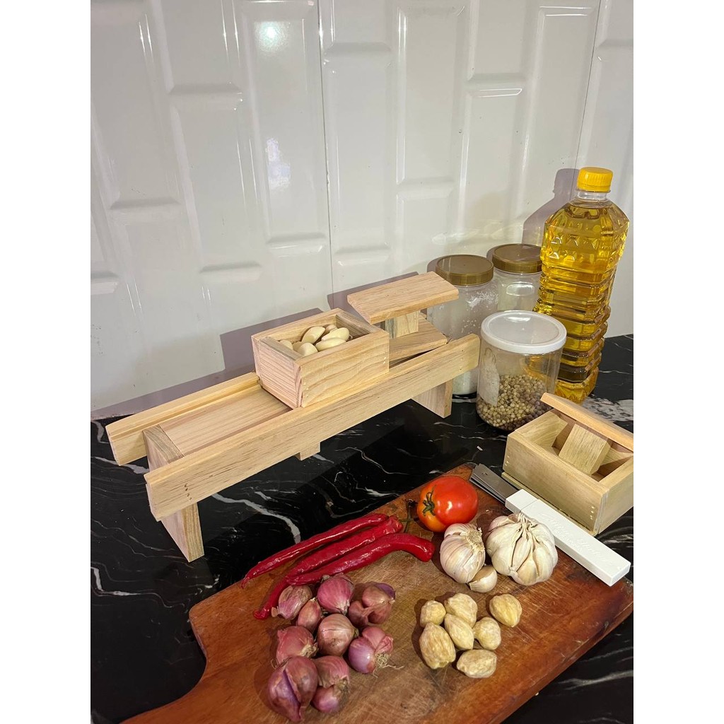 PEMOTONG BAWANG PENGIRIS BAWANG PENGIRIS KERIPIK PENGIRIS SERBAGUNA KAYU JATI