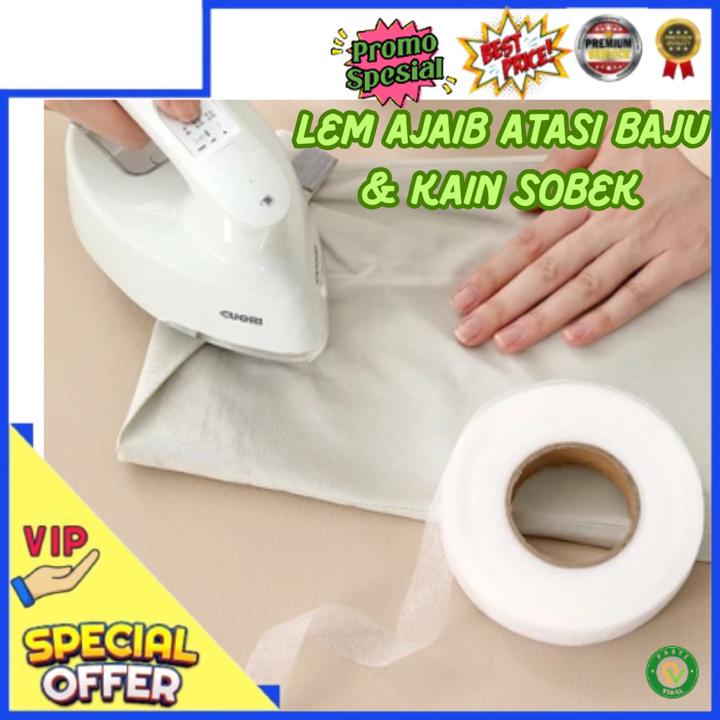 COD Lem Tekstil Katun Kuat Perbaiki Baju Celana Kain Sobek Lubang Jahit Praktis Permanen Cepat Murah