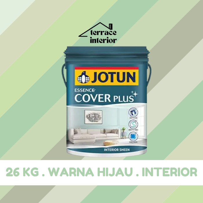 Cat Tembok Jotun Cover Plus Warna Hijau 26 kg