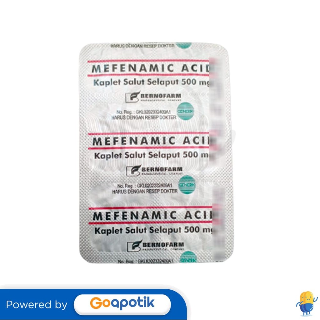 Mefenamic Acid Bernofarm 500 Mg Blister 10 Kaplet