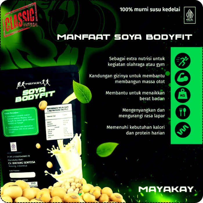 

Susu Bubuk Kedelai Sehat Mahkota 100% ASLI Original - Mayakay 1000gr