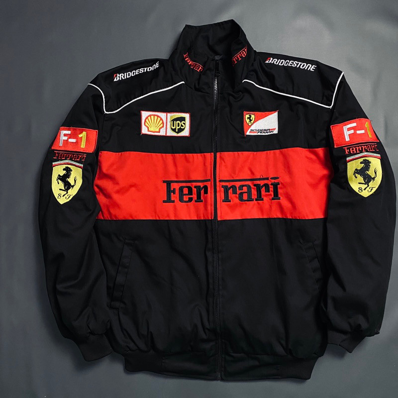 NASCAR JACKET BLACK F1 FERRARI - RACING JACKET F1 FERRARI - CARDANO