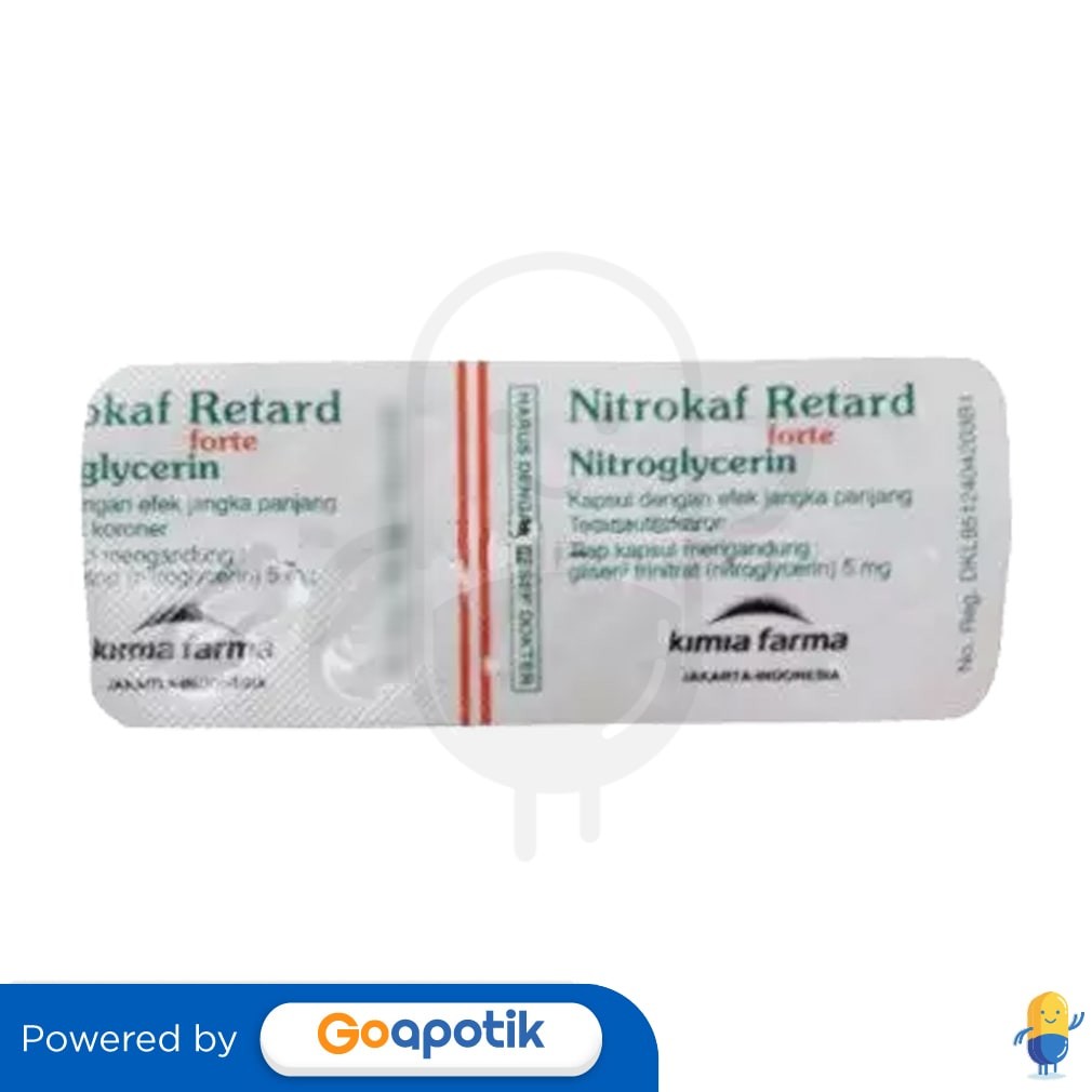 Nitrokaf Retard Forte Strip 10 Kapsul