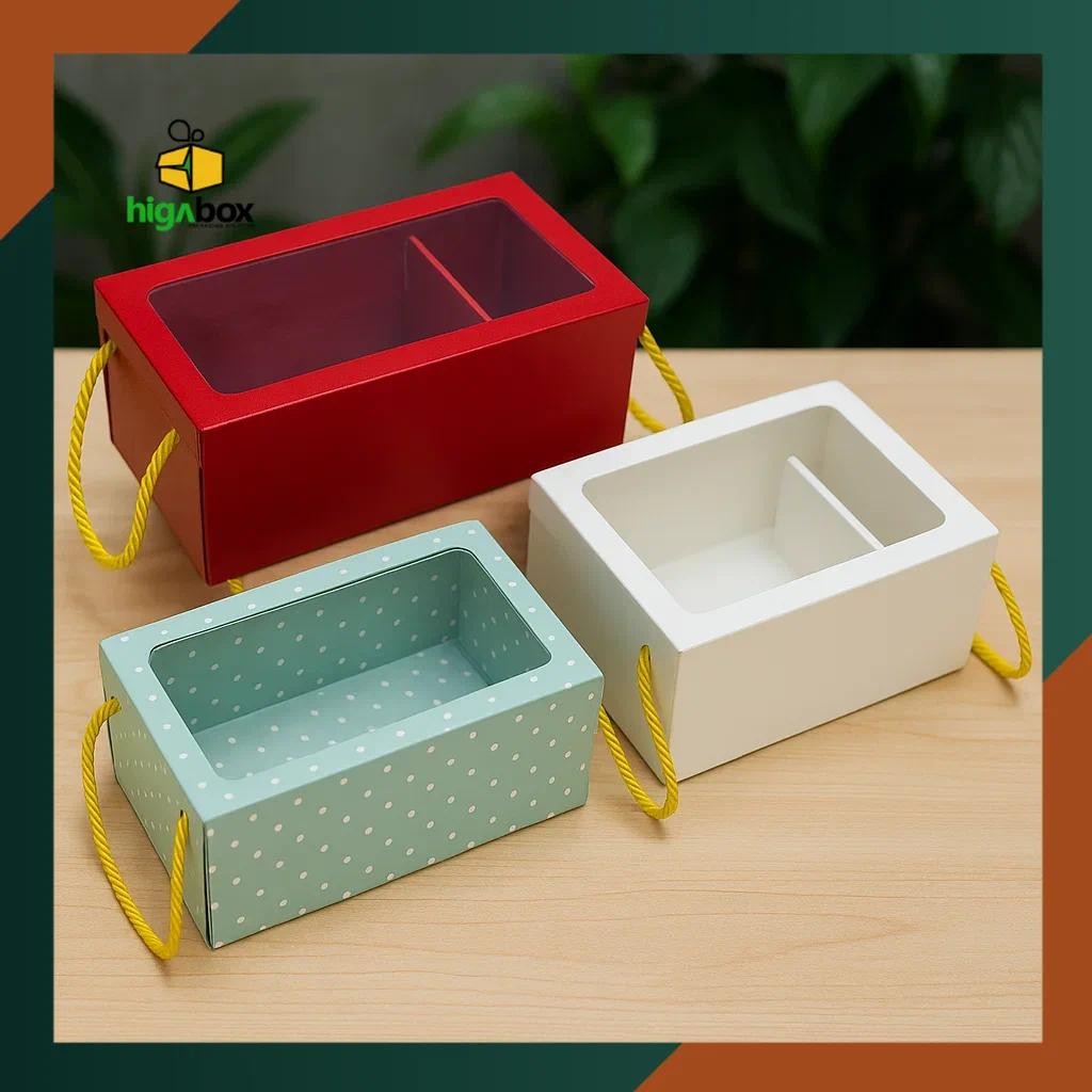 

Box Mika Tali Ukuran 23x13x9 Kotak Kado / Gift Box / Kotak Hampers | HH02