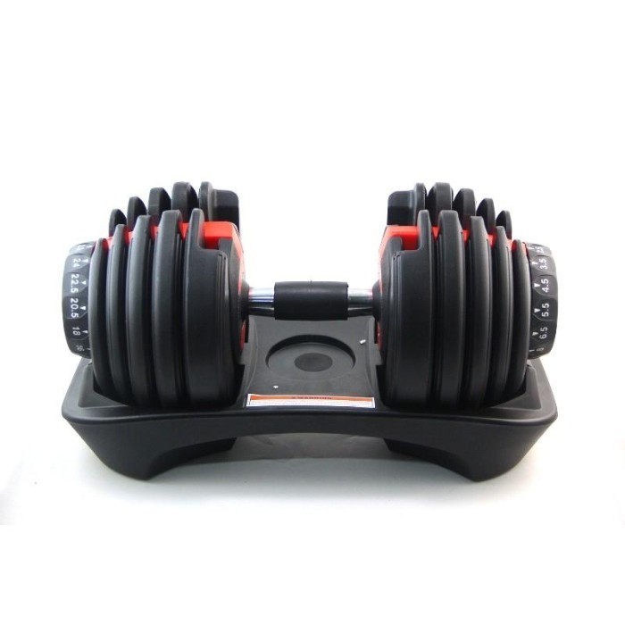 ADJUSTABLE DUMBELL SET BARBEL 24KG - BARBEL DUMBBELL SET BARBEL FITNES