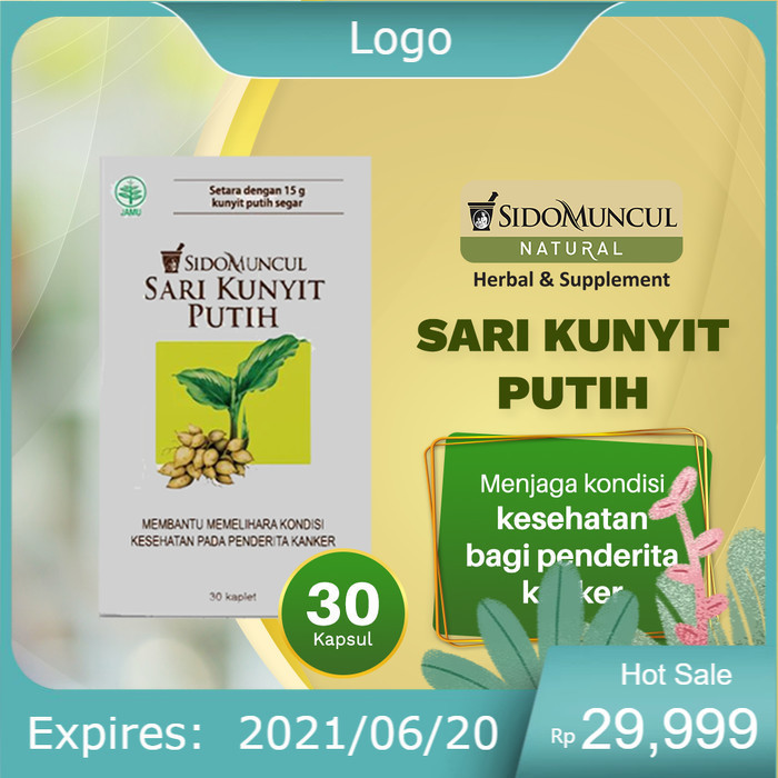 

Sido Muncul Natural Sari Kunyit Putih 30 Kapsul