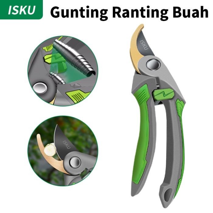 

Isku Gunting Dahan Gunting Bonsai Gunting Taman Ranting Shears 8’’
